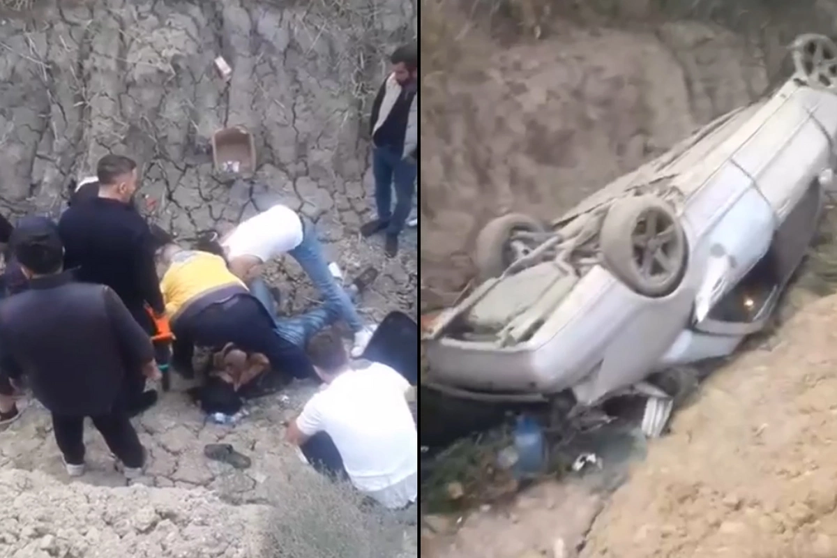 Bakı‑Quba yolunda AĞIR QƏZA - Maşın çevrilib aşdı