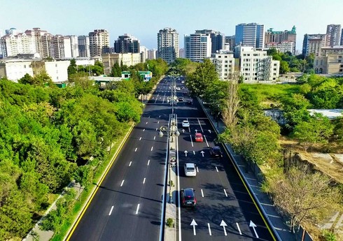 Bakının Tbilisi prospektində təmir işləri başa çatıb