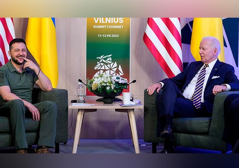 Bayden və Zelenski Vilnüsdə görüşüb - YENİLƏNİB