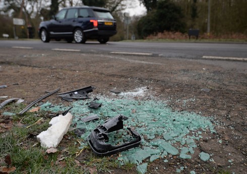 Beyləqanda avtomobil maneəyə çırpılıb, xəsarət alan var