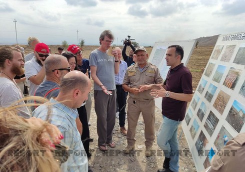 Beynəlxalq səyyahlar Cəbrayılda minatəmizləmə işləri ilə tanış olublar