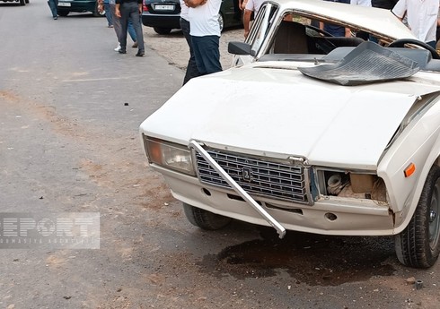 Biləsuvarda yol qəzası olub, xəsarət alan var 