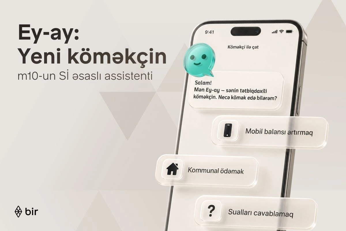 Bir Azərbaycanda ilk süni intellekt əsaslı elektron pulqabı asistentini təqdim edib