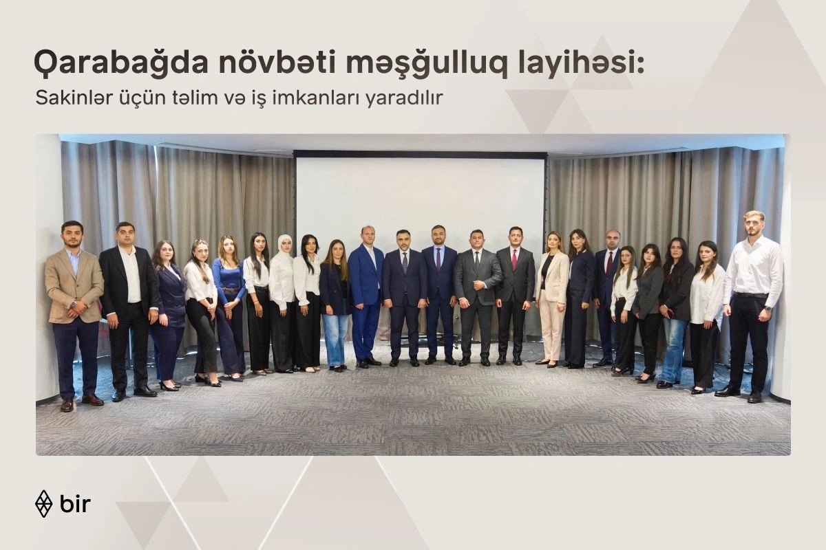 Bir ekosistemi Qarabağ sakinləri üçün yeni məşğulluq layihəsinə start verib
