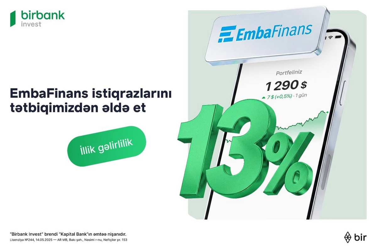 Birbank Invest vasitəsilə 