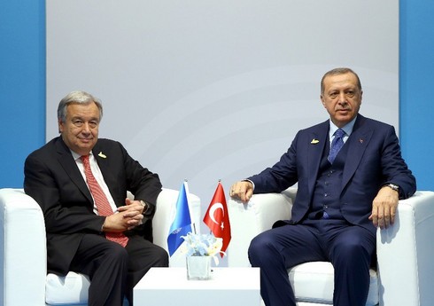 BMT baş katibi Ərdoğana taxıl dəhlizinin bərpasına görə təşəkkür edib