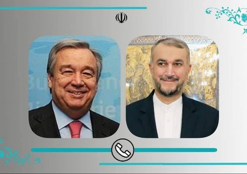 BMT Baş katibi və İran XİN başçısı Ukraynadakı müharibəni müzakirə ediblər