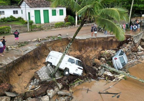 Braziliyada güclü yağışlar nəticəsində ölənlərin sayı 44 nəfərə çatıb