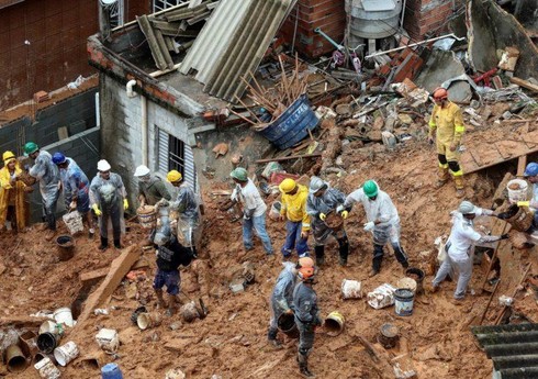 Braziliyada leysan yağışlar onlarla insanın həyatına son qoyub