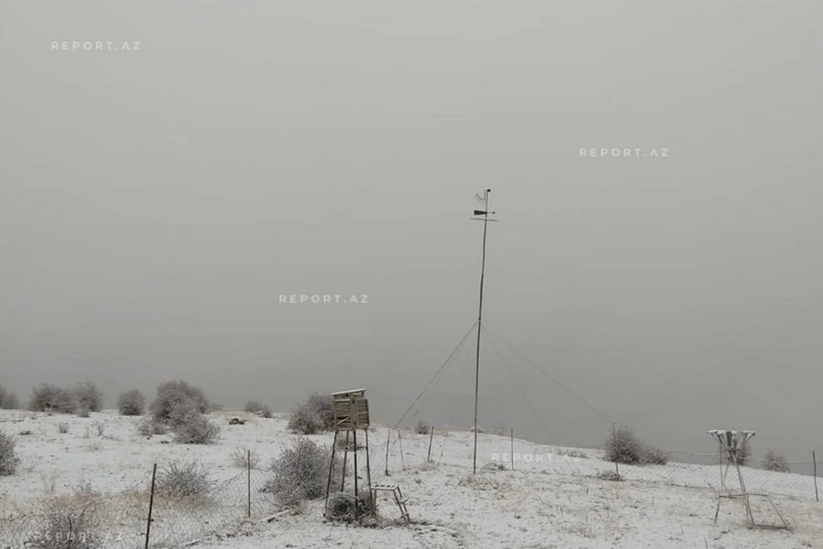 Bu ərazidə qarın hündürlüyü 25 sm-ə çatıb Bu ərazidə qarın hündürlüyü 25 sm-ə çatıb