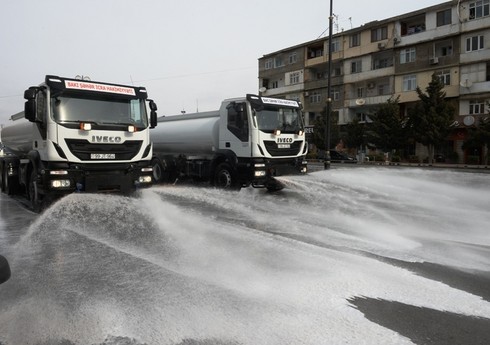 Bu gün Bakının 370 küçəsi yuyulub