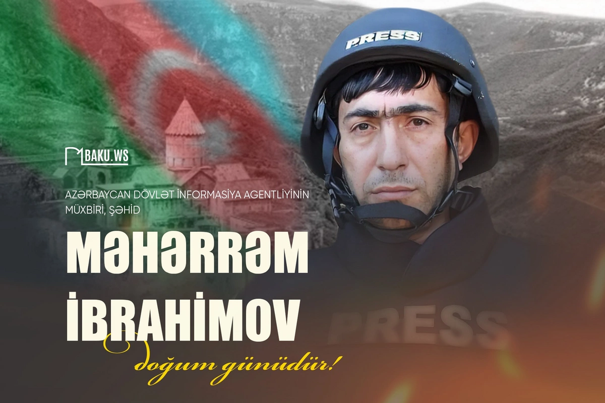 Bu gün şəhid jurnalist Məhərrəm İbrahimovun doğum günüdür Bu gün şəhid jurnalist Məhərrəm İbrahimovun doğum günüdür