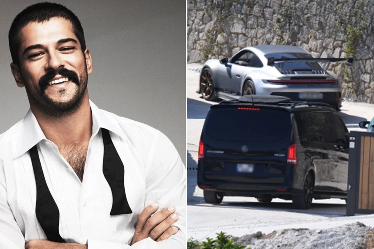 Burak Özçivit istirahətə milyonluq maşınlarını da apardı