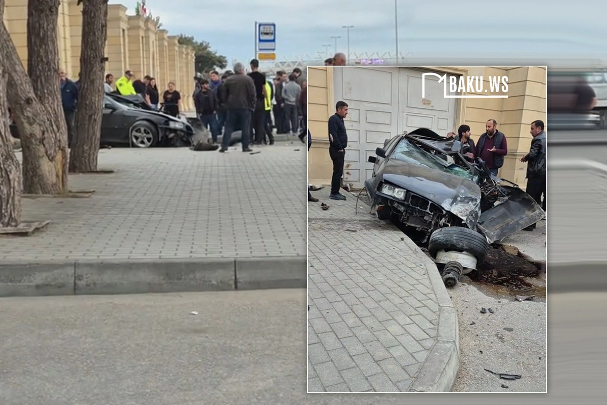 Buzovnada ağır QƏZA -  BMW sürücüsü ÖLDÜ