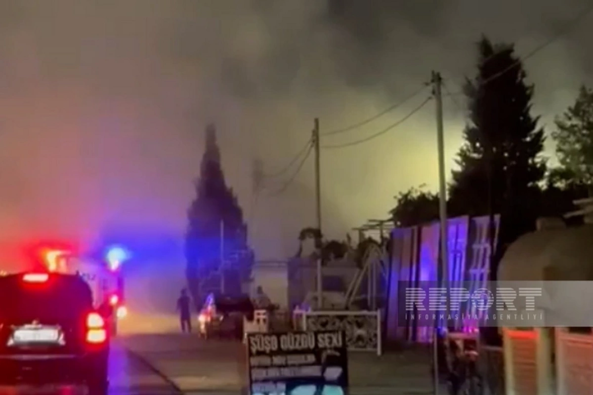 Buzovnada taxta tullantılarının olduğu ərazidə yanğın olub