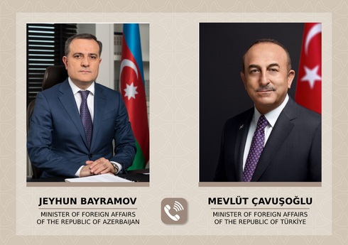 Ceyhun Bayramov Çavuşoğlu ilə TDT-nin Zirvə Görüşünə hazırlıq məsələlərini müzakirə edib