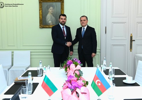 Ceyhun Bayramov bolqarıstanlı həmkarı ilə beynəlxalq təhlükəsizlik məsələlərini müzakirə edib