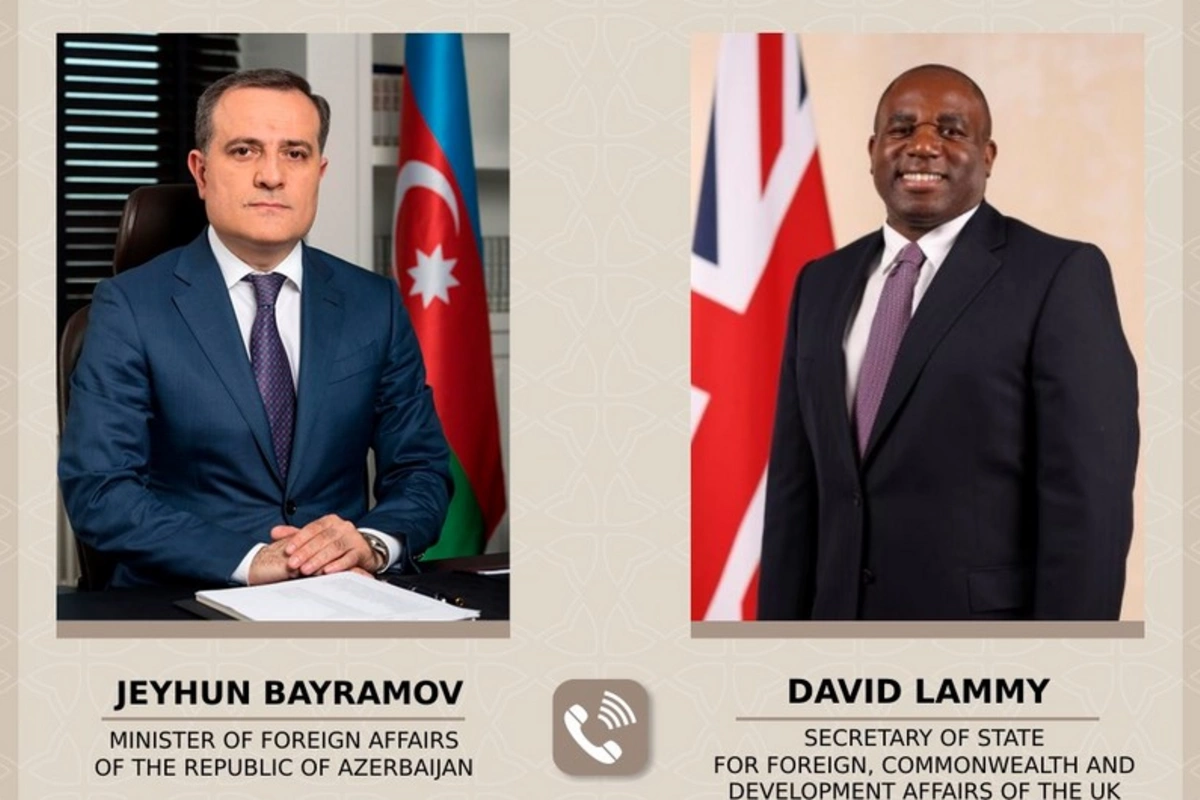 Ceyhun Bayramov Britaniyanın dövlət katibi ilə İsrail-İran qarşıdurması ətrafında müzakirələr aparıb