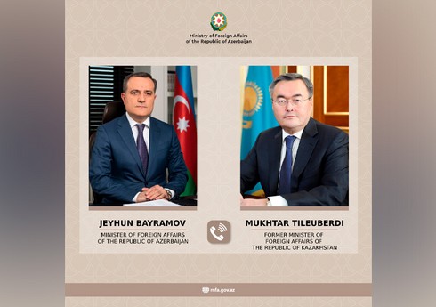 Ceyhun Bayramov Qazaxıstanın keçmiş xarici işlər naziri ilə telefonla danışıb Ceyhun Bayramov Qazaxıstanın keçmiş xarici işlər naziri ilə telefonla danışıb