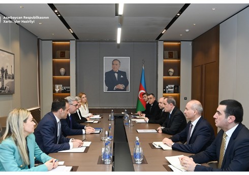 Ceyhun Bayramov Sloveniya XİN-in dövlət katibi ilə görüşüb