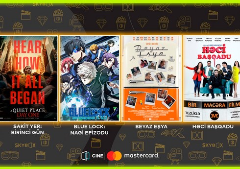 “CineMastercard” kinoteatrlar şəbəkəsində nümayiş olunacaq filmlər məlum olub