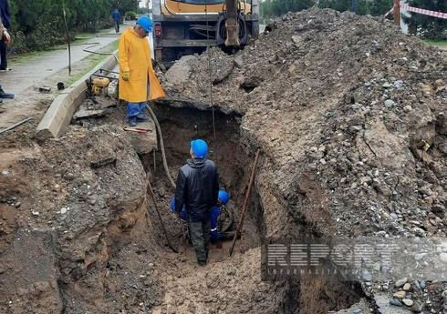 Cəlilabadda içməli su xəttində baş verən qəza aradan qaldırılıb - YENİLƏNİB
