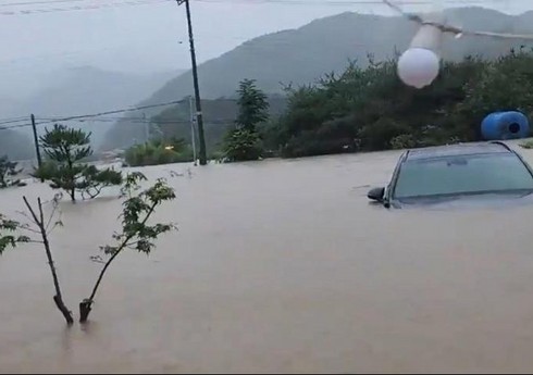 Cənubi Koreyada güclü yağışlar 7 nəfərin həyatına son qoyub