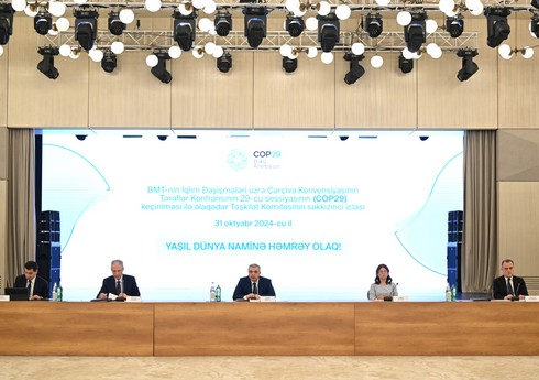 COP29 ilə əlaqədar Təşkilat Komitəsinin səkkizinci iclası keçirilib