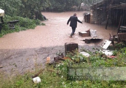 Daşkəsəndə sel fəsadlar törədib
