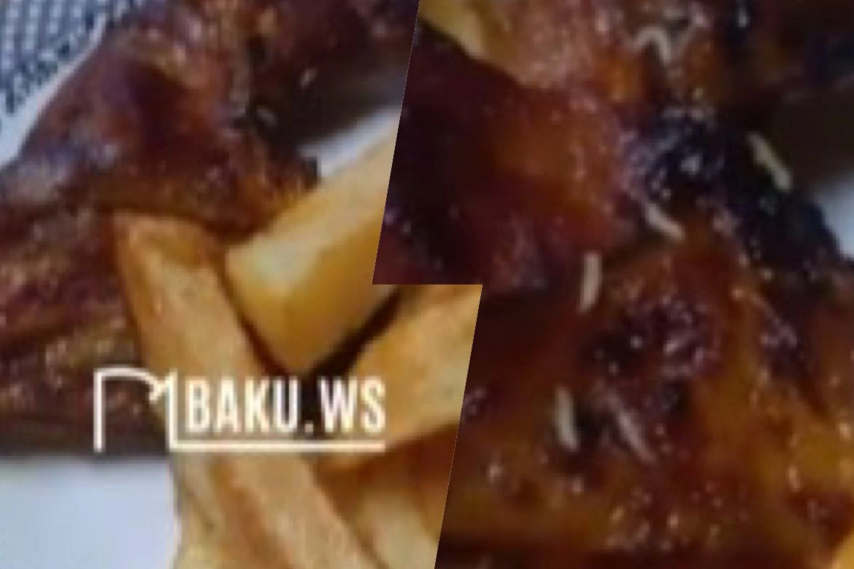 Əhmədlidə restoranda yeməyin içindən QURD ÇIXDI, AQTA nəzarətə götürdü