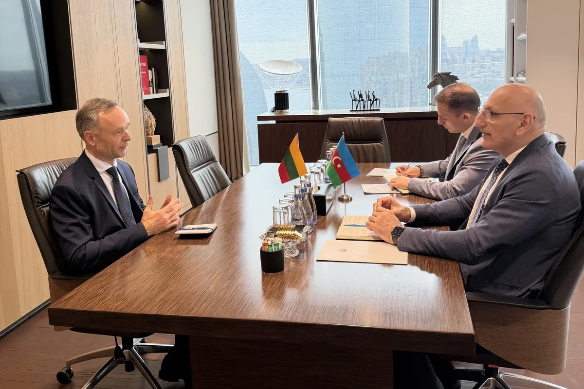 Elçin Əmirbəyov Litvanın Azərbaycandakı səfiri ilə regional məsələləri müzakirə edib