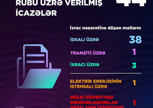 Energetika Nazirliyi III rübdə 44 icazə verib