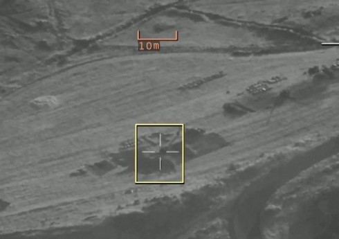 Ermənistanın artilleriya qurğularının və postlarının məhv edilməsi görüntüləri yayılıb