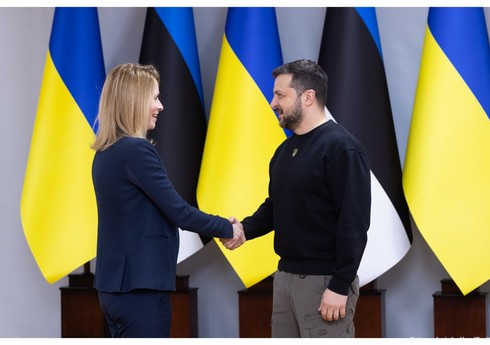 Estoniyanın Baş naziri Kiyevdə Zelenski ilə görüşüb