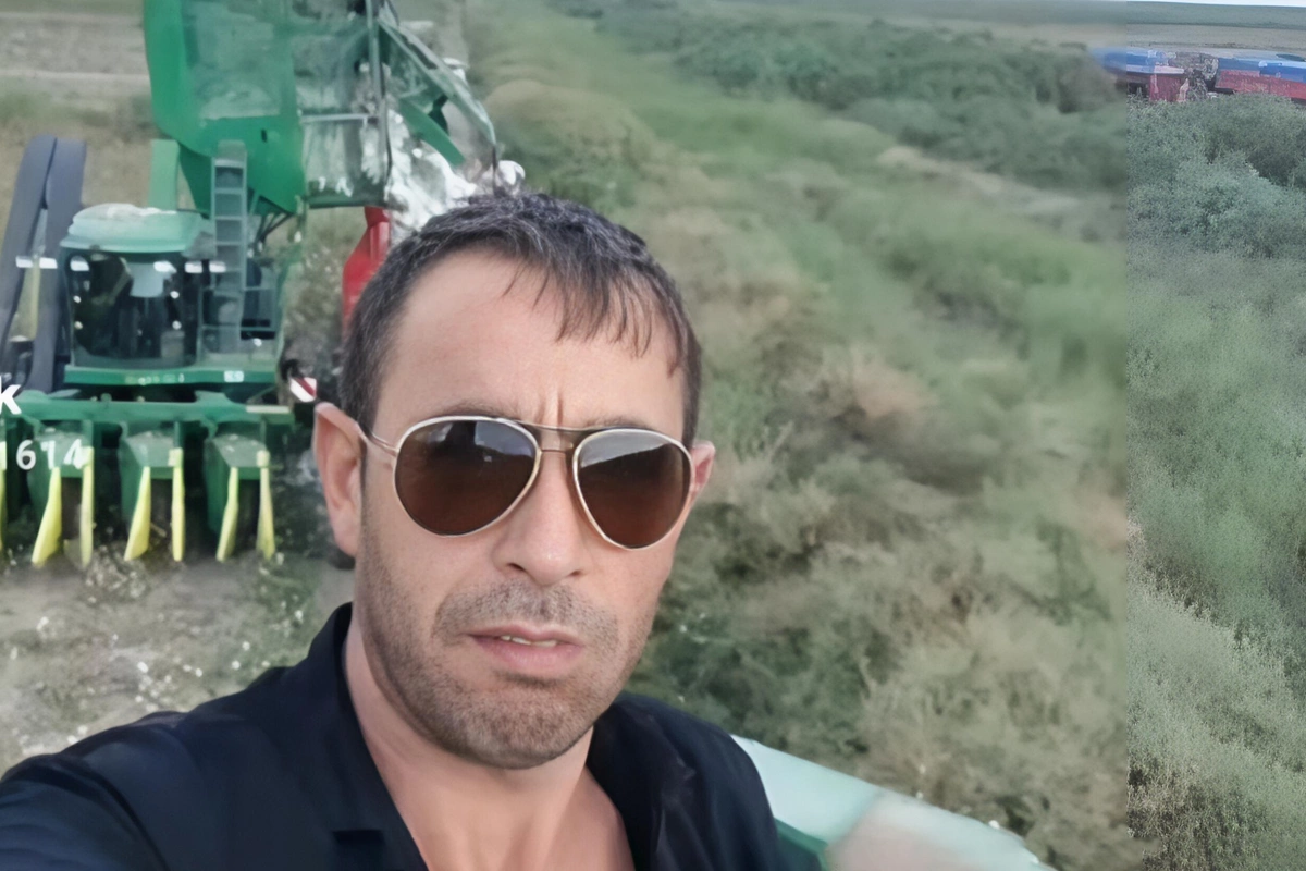 Faciəli şəkildə ölən kombaynçının FOTOSU Faciəli şəkildə ölən kombaynçının FOTOSU