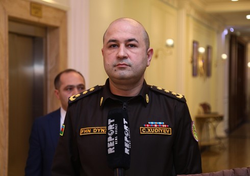 FHN rəsmisi: Hoteldə yanğınla bağlı təlim zamanı şərti xəsarət alan şəxslər hadisə yerindən təxliyə olunub