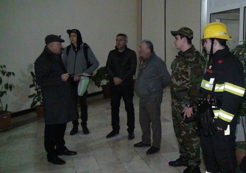 FHN Yasamalda şərti yanğın təlimi keçirib