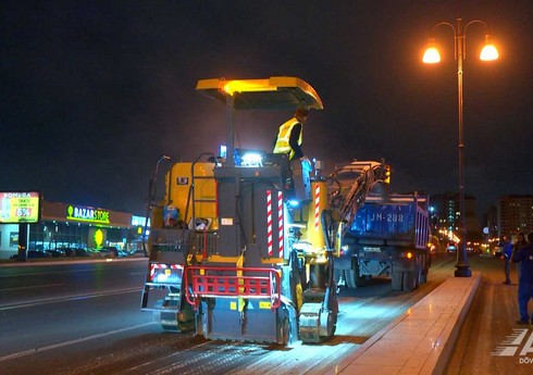 Fətəli xan Xoyski prospektində təmir əsasən gecə və həftəsonu icra olunacaq