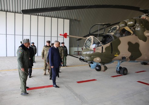 Fuad Nəcəfli Əlahiddə Ümumqoşun Orduda olub, xidmət şəraiti ilə maraqlanıb