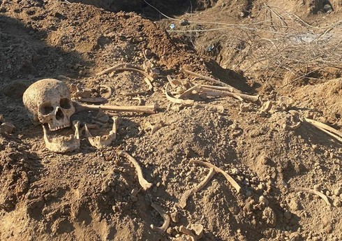 Füzulidə mina axtarışları zamanı insana məxsus olması ehtimal edilən sümüklər aşkarlanıb