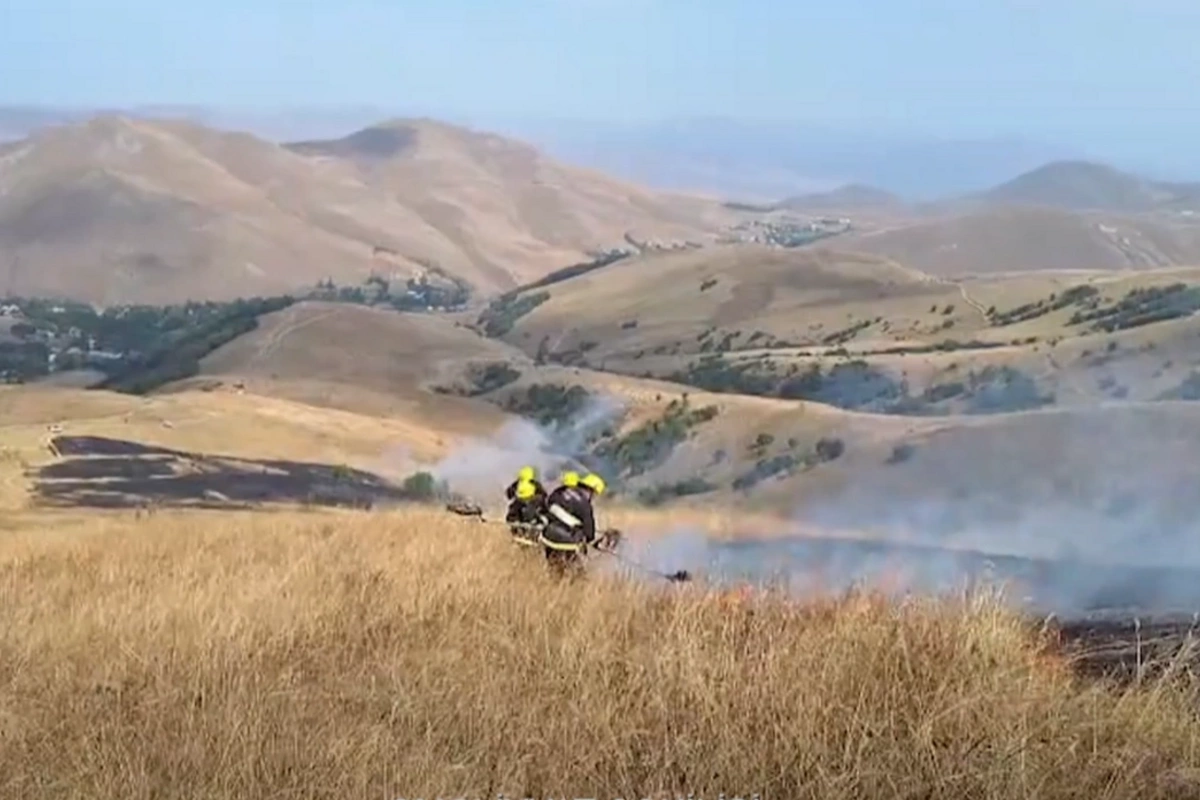 Gədəbəydə beş hektar ərazi yandı