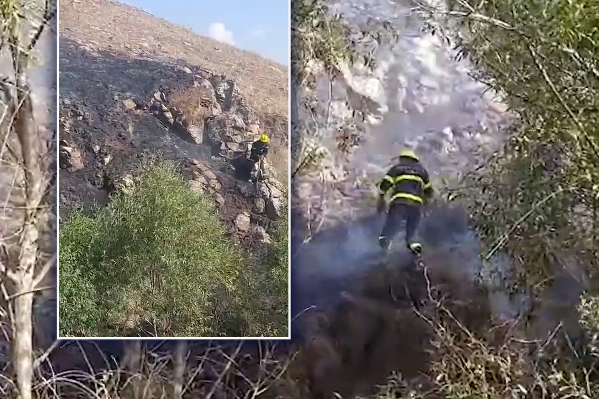 Gədəbəydə dağlıq ərazidə yanğın olub