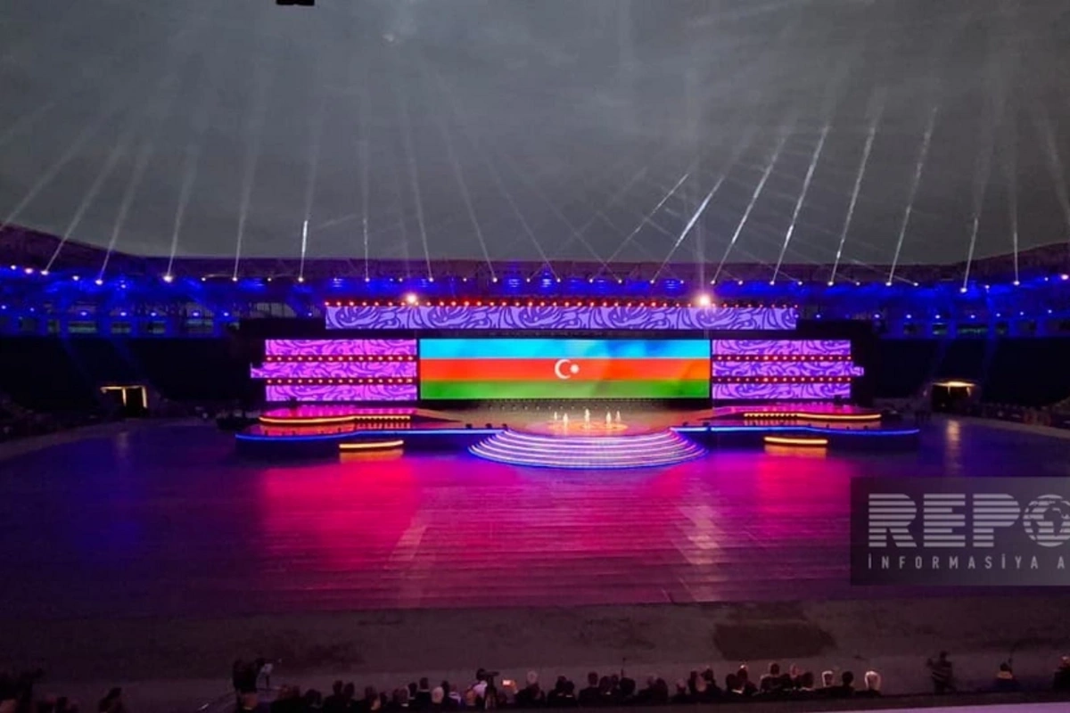 Gəncə şəhər stadionunda III MDB Oyunlarının açılış mərasimi keçirilir Gəncə şəhər stadionunda III MDB Oyunlarının açılış mərasimi keçirilir