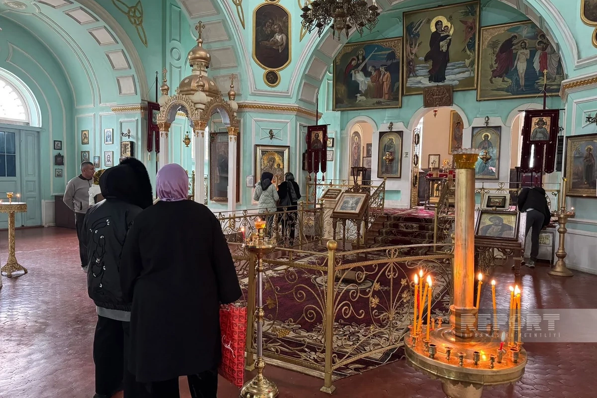 Gəncədə pravoslavlar Pasxa bayramını qeyd edir