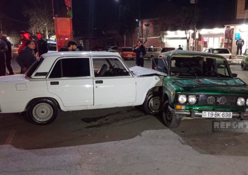 Gəncədə avtomobillər toqquşub, xəsarət alanlar var