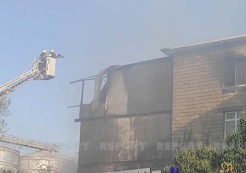 Gəncədəki yanğında 1 nəfər tüstüdən zəhərlənib - YENİLƏNİB