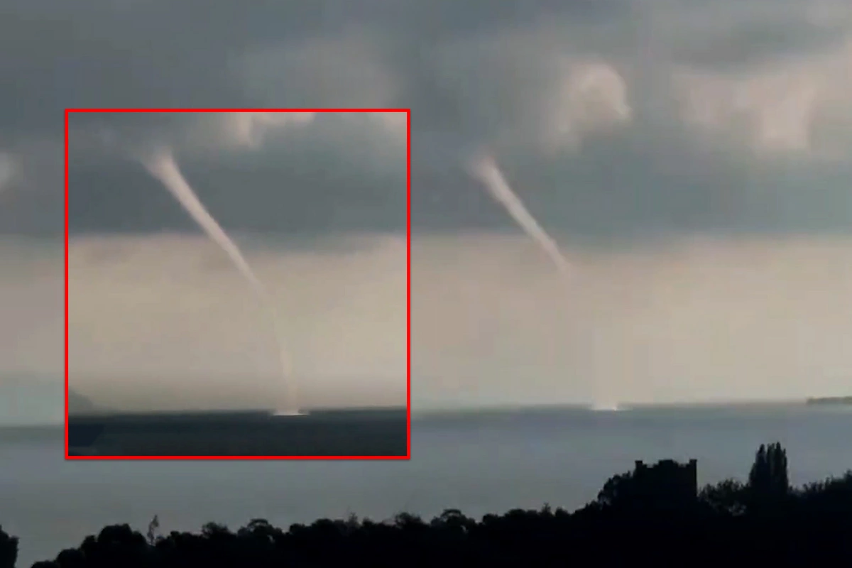 Göyçə gölünün üzərində tornado - ANBAAN VİDEO Göyçə gölünün üzərində tornado - ANBAAN VİDEO