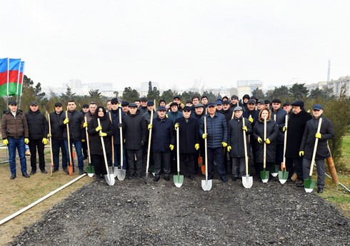 Heydər Əliyevin 100 illiyinə həsr olunan ağacəkmə aksiyası keçirilib