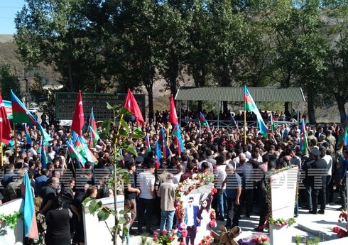Şəhid Turxan Süleymanov Daşkəsəndə dəfn olunub