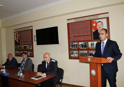 Hərbi Prokurorluq hərbi hissədə Heydər Əliyevin 100 illik yubileyi ilə əlaqədar tədbir keçirib